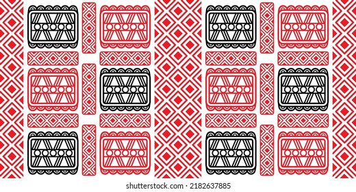 mexikanisches nahtloses Muster. Aztec, geometrischer Ausdruck von Navajo. Ethnische Tapete, Stoff, Deckel, Textil, Teppich, Decke.
