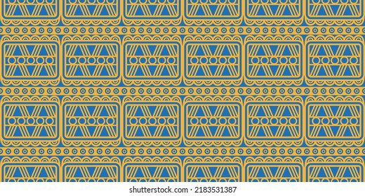 Patrón mexicano sin costuras. Impresión geométrica azteca, navajo. Papel pintado de diseño étnico, tela, cubierta, textil, alfombra, manta.
