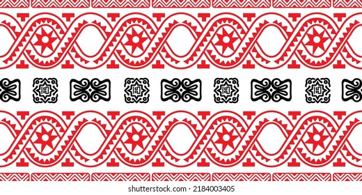 mexikanisches nahtloses Muster. Aztec, geometrischer Ausdruck von Navajo. Ethnische Tapete, Stoff, Deckel, Textil, Teppich, Decke.
