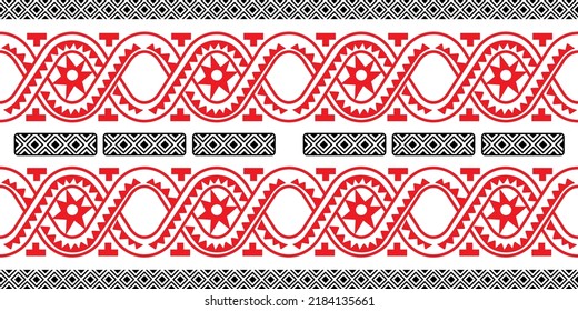 mexikanisches nahtloses Muster. Aztec, geometrischer Ausdruck von Navajo. Ethnische Tapete, Stoff, Deckel, Textil, Teppich, Decke.
