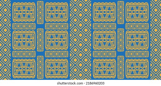 mexikanisches nahtloses Muster. Aztec, geometrischer Ausdruck von Navajo. Ethnische Tapete, Stoff, Deckel, Textil, Teppich, Decke.