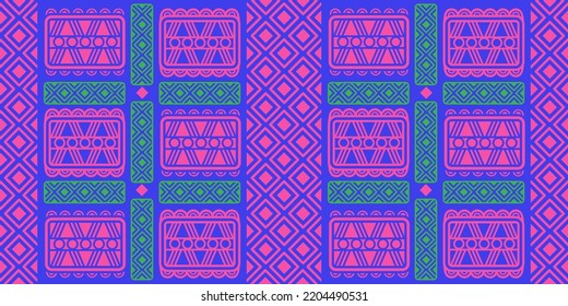 Mexican seamless pattern. Aztec, Navajo geometric print. Ethnic design wallpaper, fabric, cover, textile, rug, blanket.