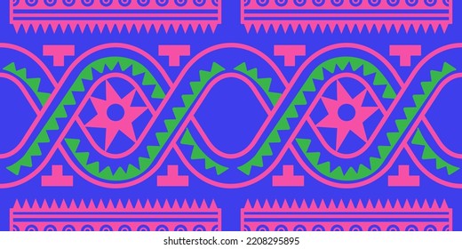 mexikanisches nahtloses Muster. Aztec, geometrischer Ausdruck von Navajo. Ethnische Tapete, Stoff, Deckel, Textil, Teppich, Decke.