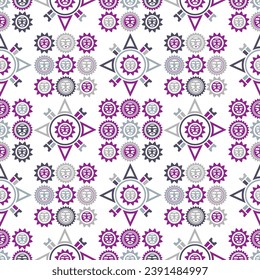 Mexican seamless pattern. Aztec, Navajo geometric print. Ethnic design wallpaper, fabric, cover, textile, rug, blanket.
