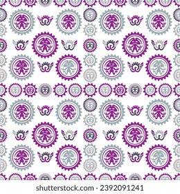 Mexican seamless pattern. Aztec, Navajo geometric print. Ethnic design wallpaper, fabric, cover, textile, rug, blanket.
