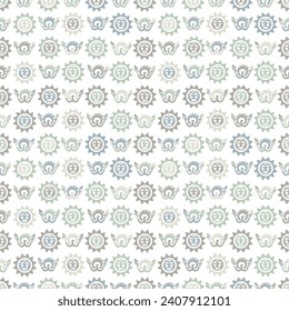 Mexican seamless pattern. Aztec, Navajo geometric print. Ethnic design wallpaper, fabric, cover, textile, rug, blanket.
