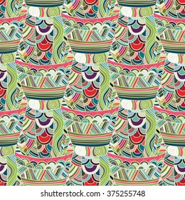 Mexican seamless pattern. Seamless pattern in ethnic, tribal, boho style. Trendy mexican background. Stylish modern print. Background for website, texture, fabric, invitation, save the date cards. 