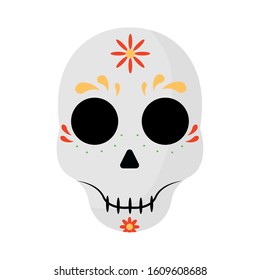 Mexican skul image. Dia de los muertos - Vector illustration design