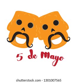 Mexican skull. Cinco de mayo. Vector illustration design