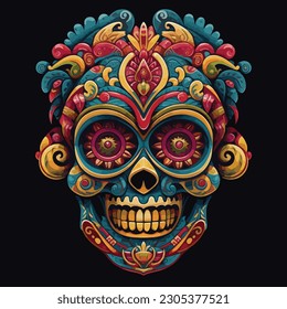 mexican skull cinco de mayo, dia de los muertos