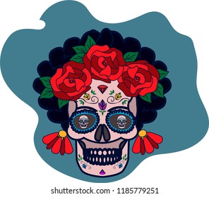 Mexican skull, Day of the Dead