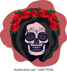 Mexican skull, Day of the Dead