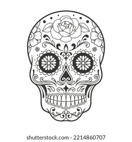 Mexican Skull the Day of the Death