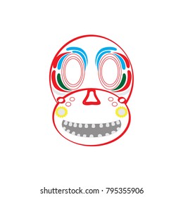 Mexican skull icon, Day of the dead, Vector illustration