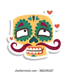 mexican skull, lover, macho