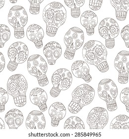 Mexican skull seamless