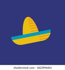 mexikanische Sombrero-Hut-Vektorgrafik