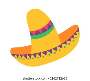 Mexican sombrero hat. Vector illustration