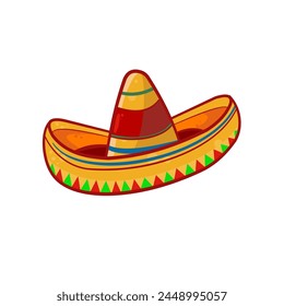 mexican sombrero hat - vetor illustraton	