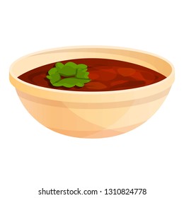 Mexican soup icon. Cartoon of mexican soup vector icon for web design isolated on white background