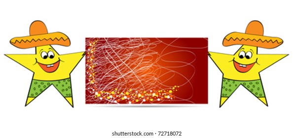 mexican star banner