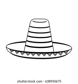 Mexican Straw Hat Icon Image Stock Vector (Royalty Free) 638950675 ...