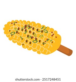 Mexikanische Street Corn Salat Illustration