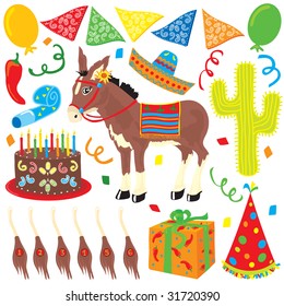 Mexican Style Birthday Party elements great for any children's party.