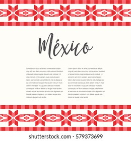 Mexican Style Pattern Composition - Copy Space