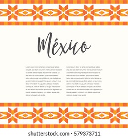 Mexican Style Pattern Composition - Copy Space