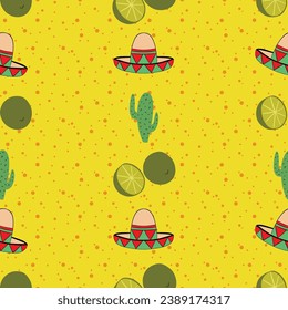 Mexican style seamless pattern design background