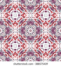 Mexican stylized talavera tiles seamless pattern. Background for design and fashion. Arabic, Indian patterns