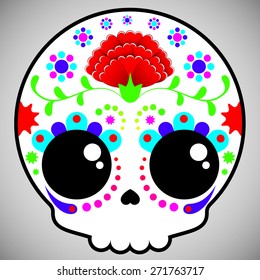 Mexican Sugar Candy Skull (Carnation)