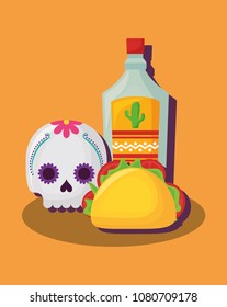 Mexican sugar skull