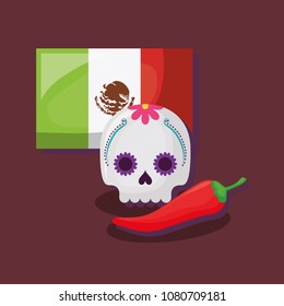 Mexican sugar skull