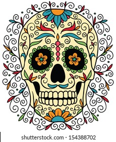 Mexican sugar skull