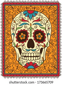 Mexican sugar skull