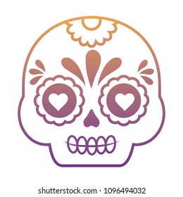 Mexican sugar skull design