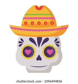 Mexican sugar skull design