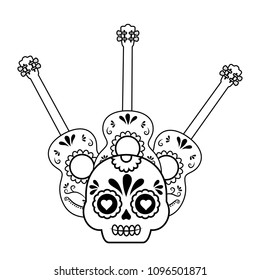 Mexican sugar skull design