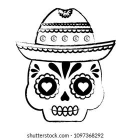 Mexican sugar skull design