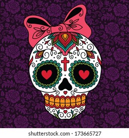 Mexican sugar skull girl