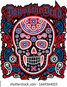 mexican sugar skull, vintage design t shirts