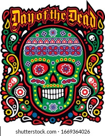 mexican sugar skull, vintage design t shirts