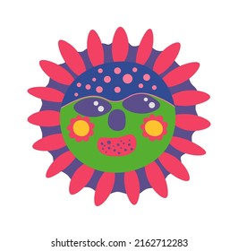 Mexican sun symbol. Vector illustration