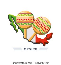 mexican symbol musical maracas