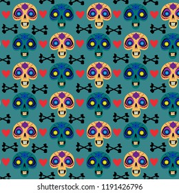 Mexican symbols. Day of the Dead. 
