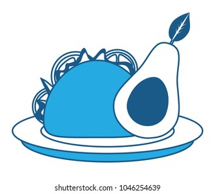 mexican taco icon