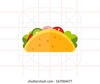 Mexican Taco Icon