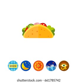 Mexican Taco Icon